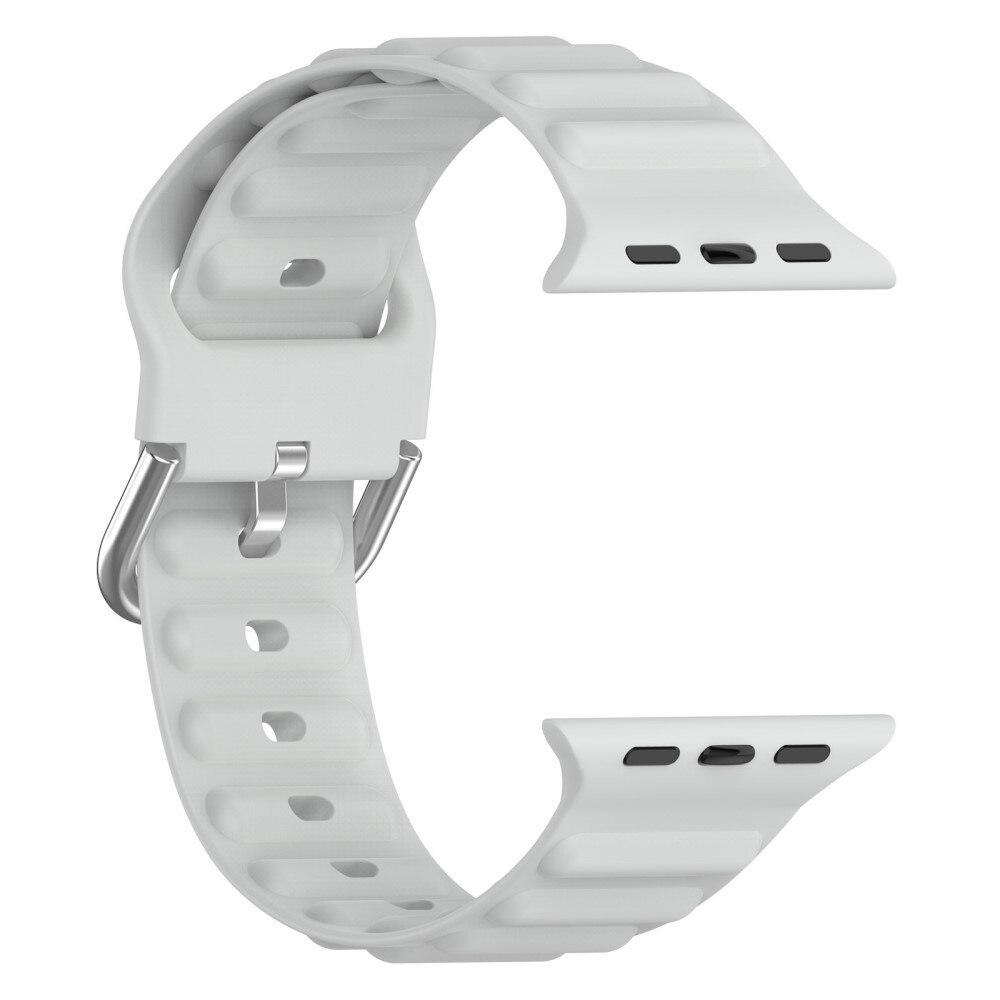 Resistant Silikoniranneke Apple Watch 41mm Series 9 harmaa
