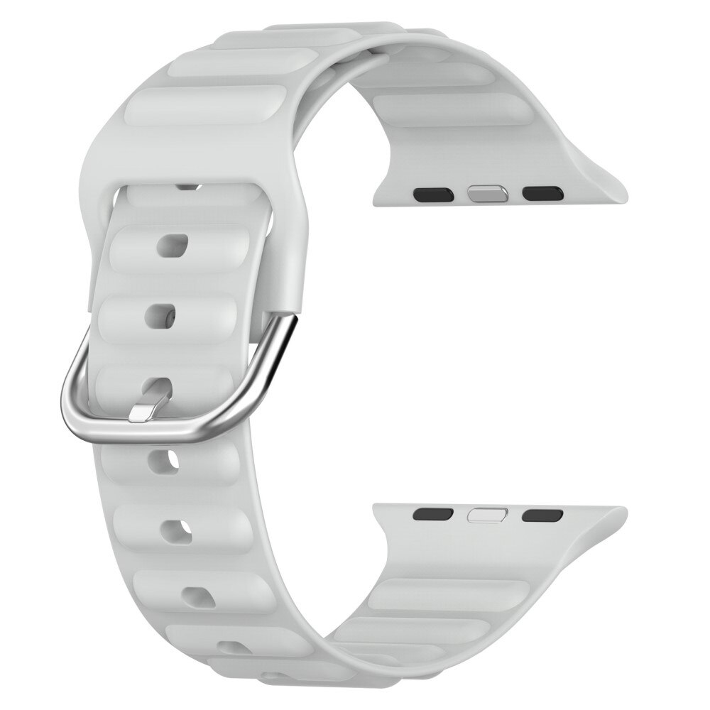 Resistant Silikoniranneke Apple Watch 41mm Series 9 harmaa