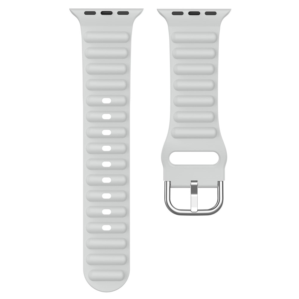 Resistant Silikoniranneke Apple Watch 41mm Series 9 harmaa