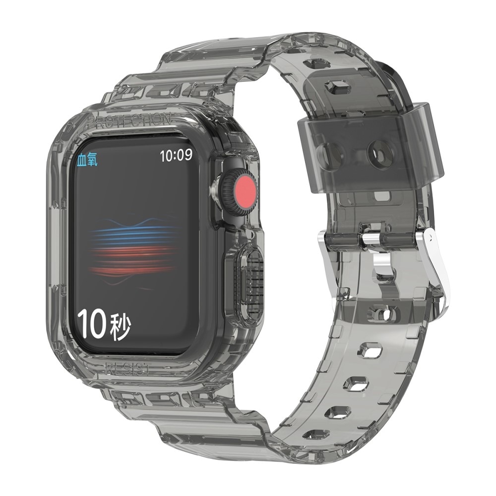 Apple Watch 44mm Crystal Kuori + Ranneke harmaa