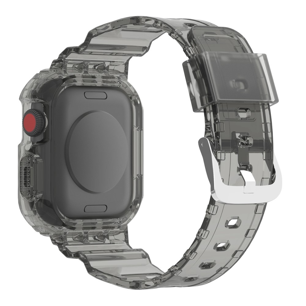 Apple Watch 45mm Series 8 Crystal Kuori+Ranneke harmaa