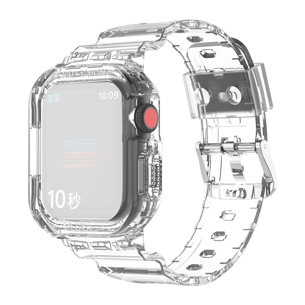 Apple Watch 45mm Series 9 Crystal Kuori + Ranneke kirkas