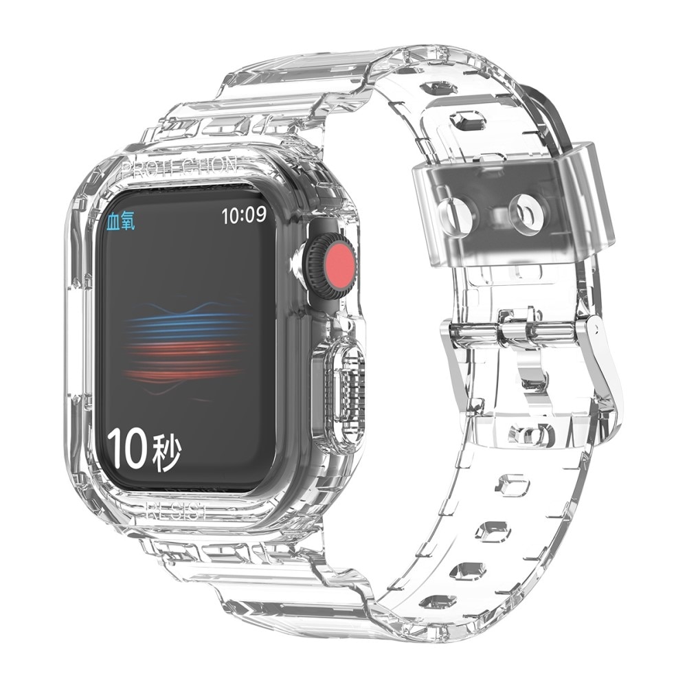 Apple Watch 45mm Series 9 Crystal Kuori + Ranneke kirkas