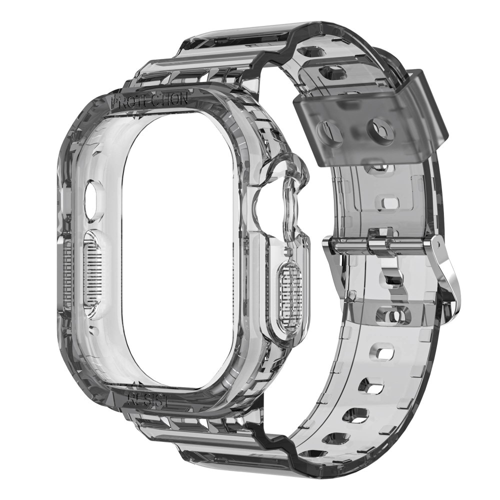 Apple Watch Ultra 49mm Crystal Kuori+Ranneke harmaa