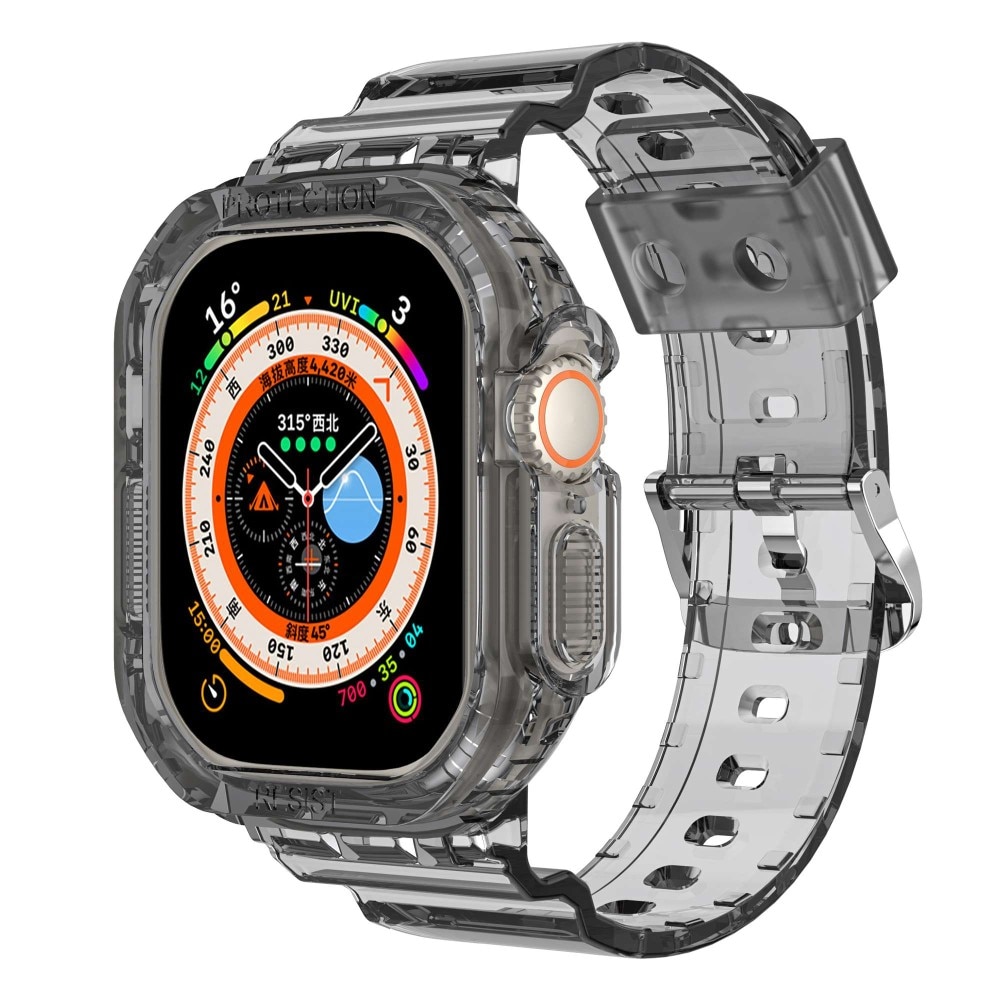 Apple Watch Ultra 49mm Crystal Kuori+Ranneke harmaa