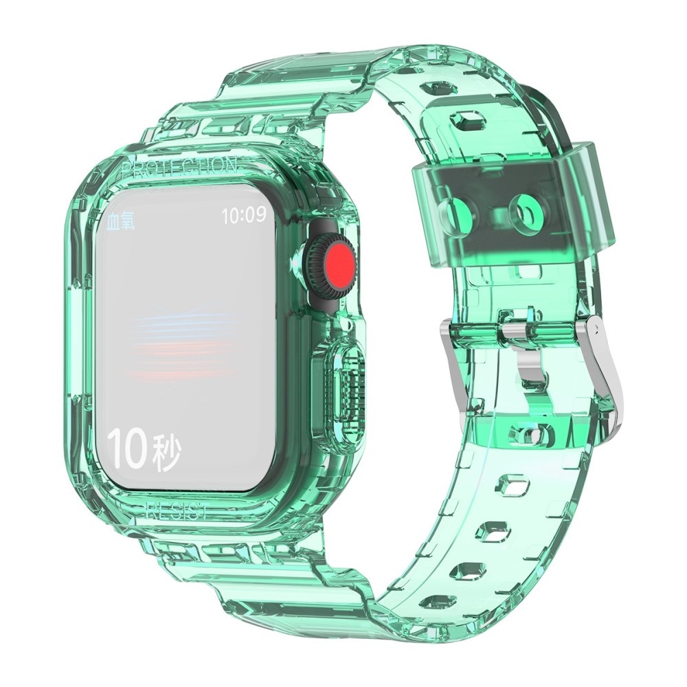 Apple Watch SE 40mm Crystal Kuori + Ranneke vihreä