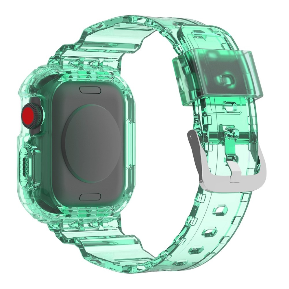 Apple Watch 41mm Series 8 Crystal Kuori+Ranneke vihreä