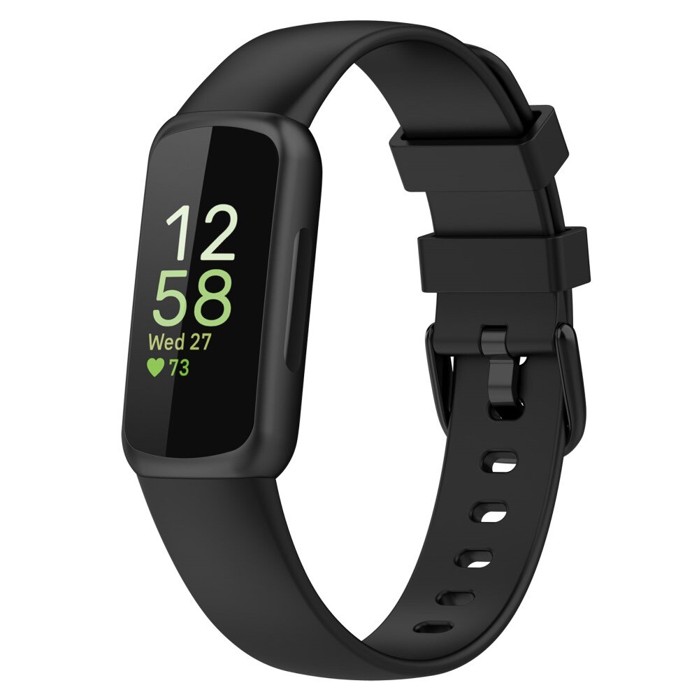 Silikoniranneke Fitbit Inspire 3 musta (Large)