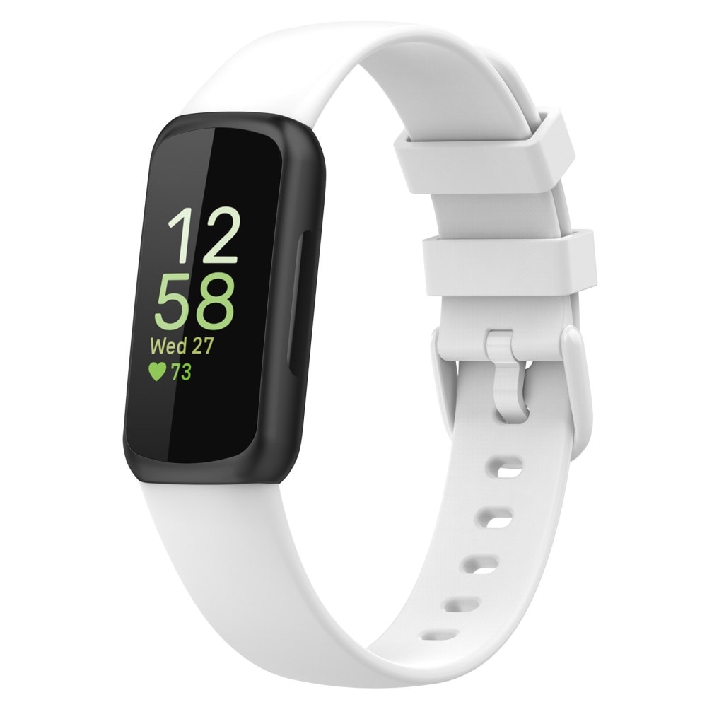 Silikoniranneke Fitbit Inspire 3 valkoinen (Small)