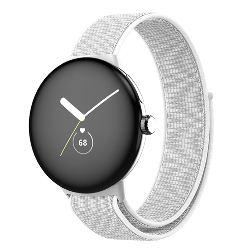 Nailonranneke Google Pixel Watch 2 valkoinen