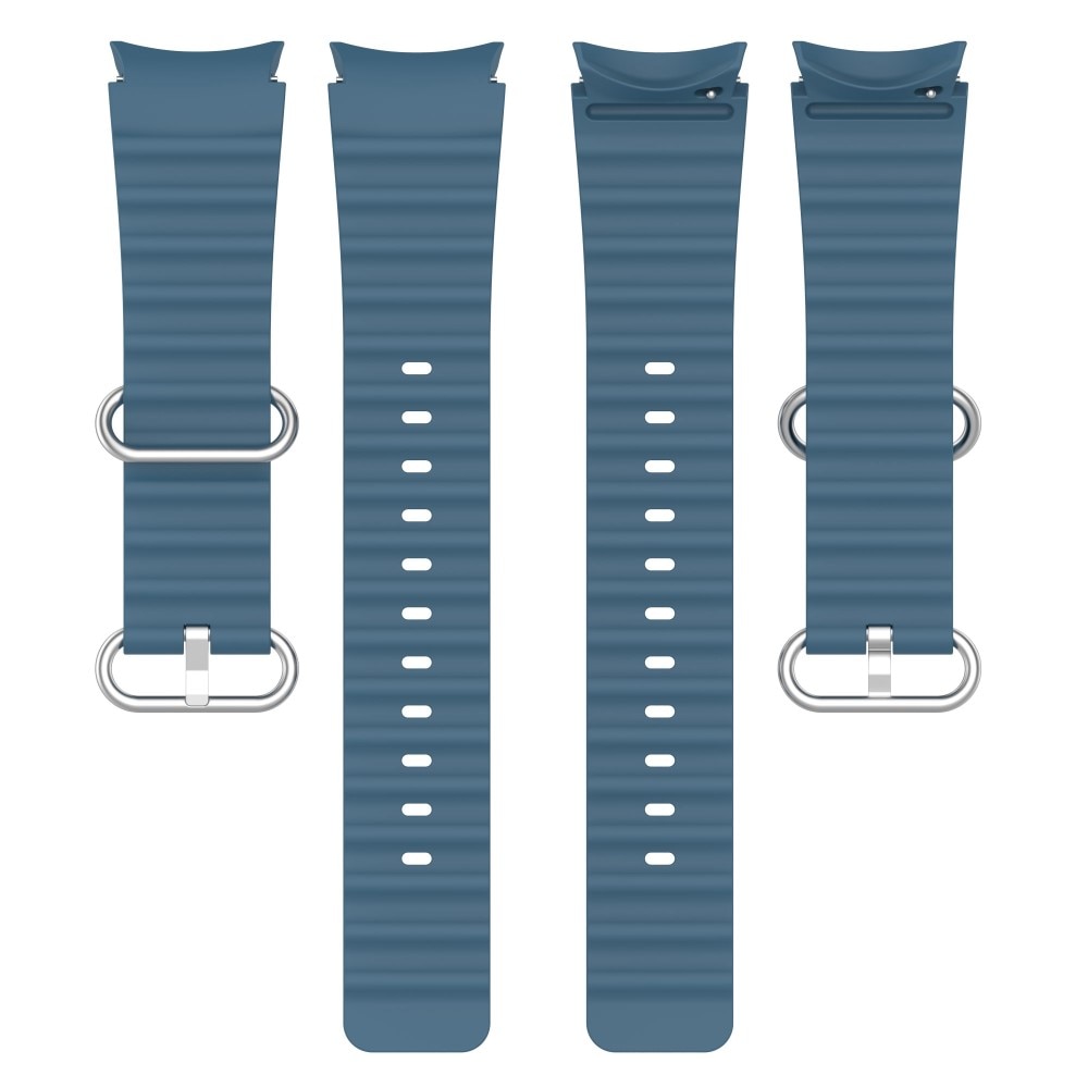 Full Fit Resistant Silikoniranneke Samsung Galaxy Watch 5 40mm sininen