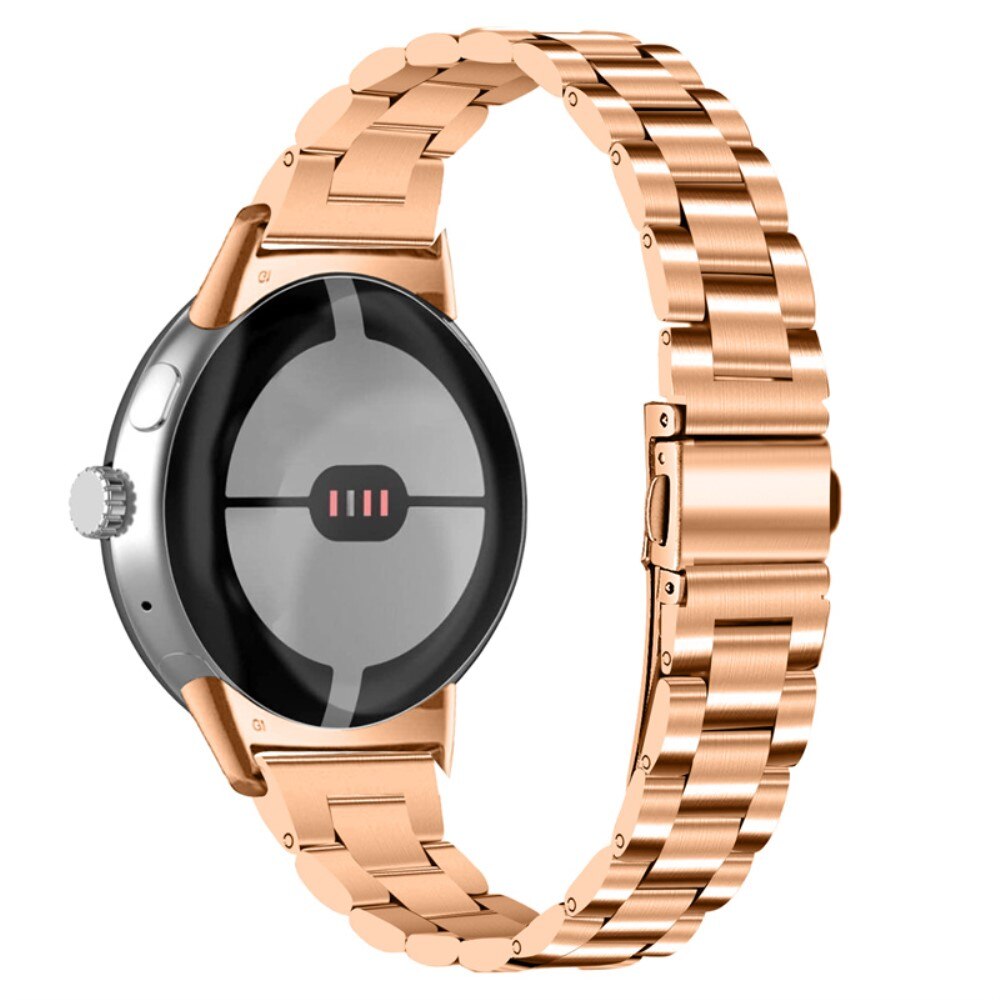 Slim Metalliranneke Google Pixel Watch 3 41mm ruusukulta