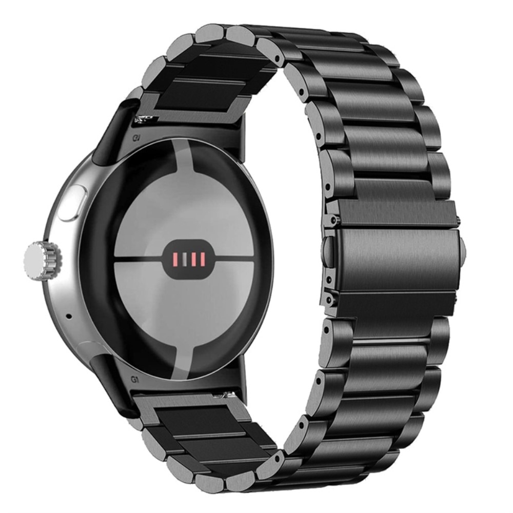 Metalliranneke Google Pixel Watch musta