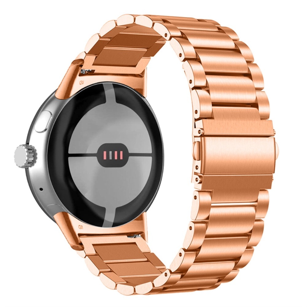 Metalliranneke Google Pixel Watch 2 ruusukulta