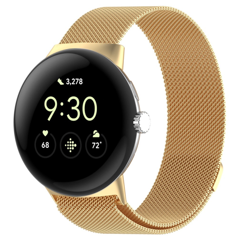 Ranneke Milanese Google Pixel Watch 2 kulta