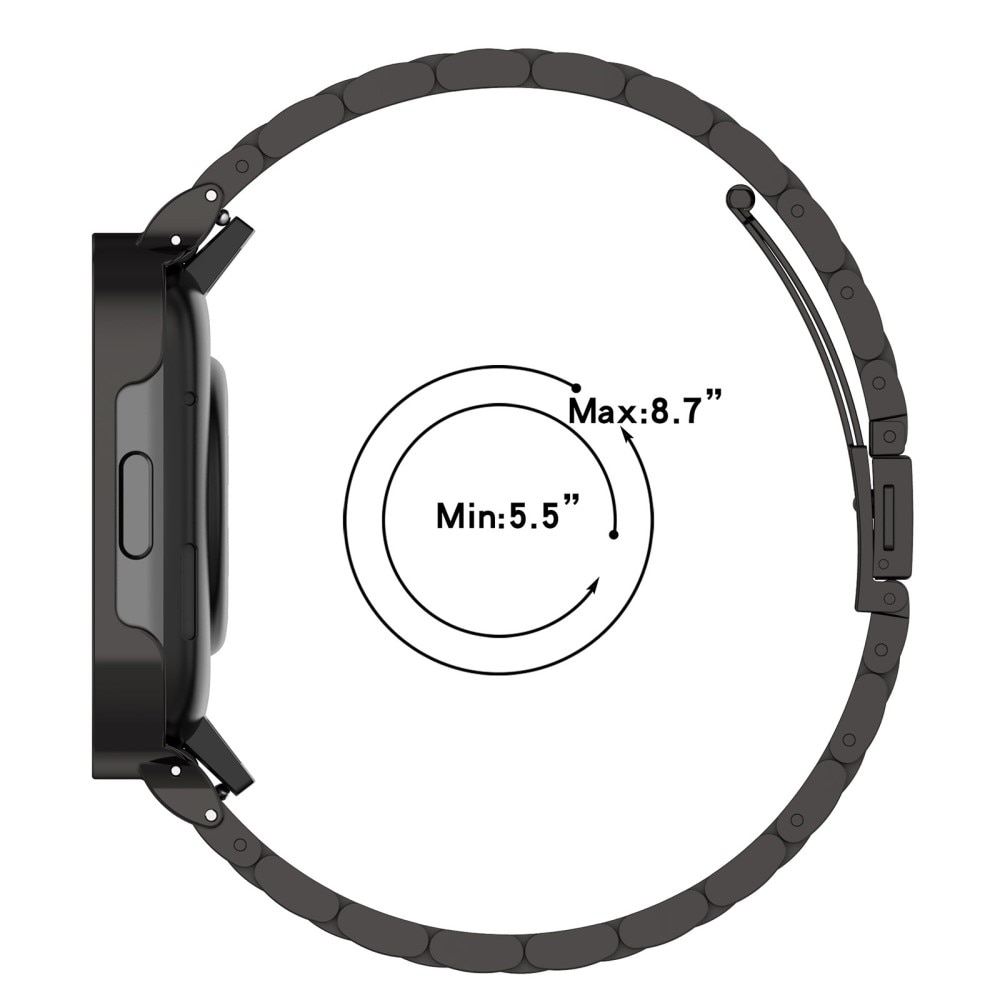 Metalliranneke Xiaomi Redmi Watch 3 musta