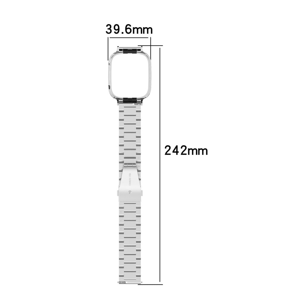 Metalliranneke Xiaomi Redmi Watch 3 hopea