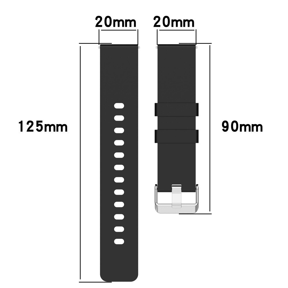 Silikoniranneke OnePlus Nord Watch musta