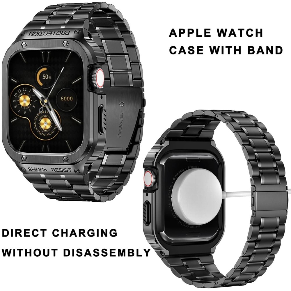 Apple Watch 44mm Full Metal Ranneke musta