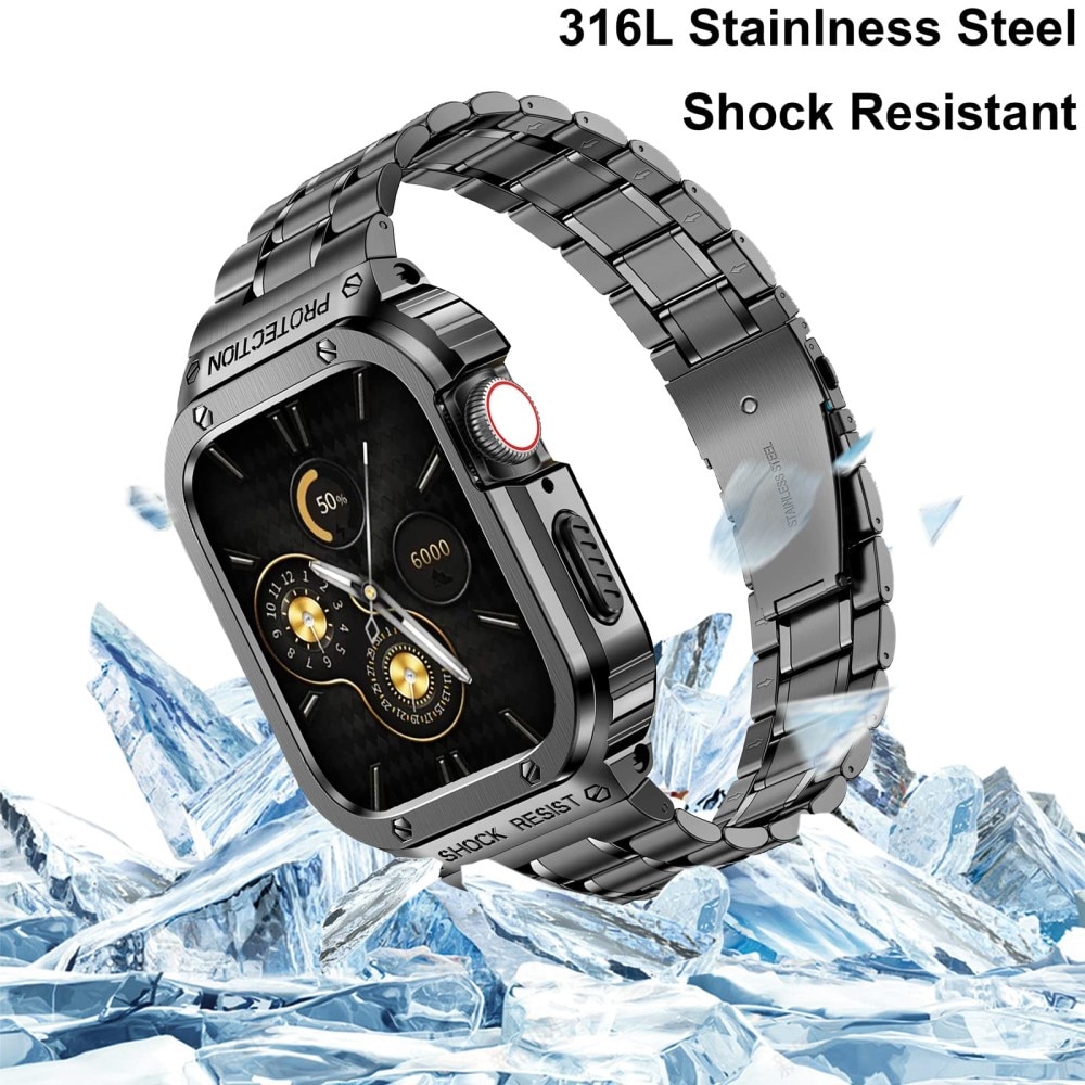 Apple Watch 41mm Series 8 Full Metal Ranneke tummanharmaa