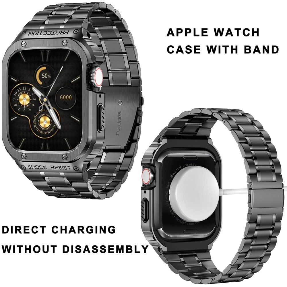 Apple Watch 44mm Full Metal Ranneke tummanharmaa