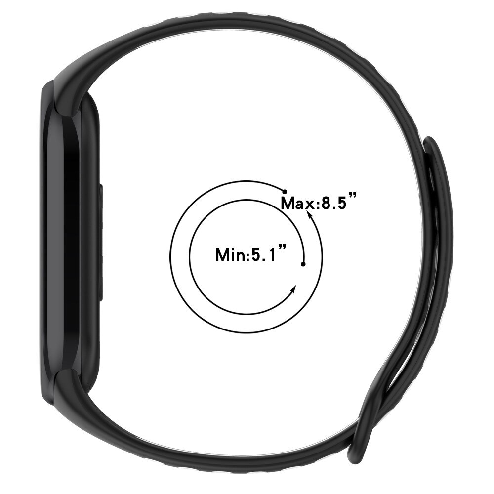 Silikoniranneke Urheilu Xiaomi Smart Band 8 harmaa