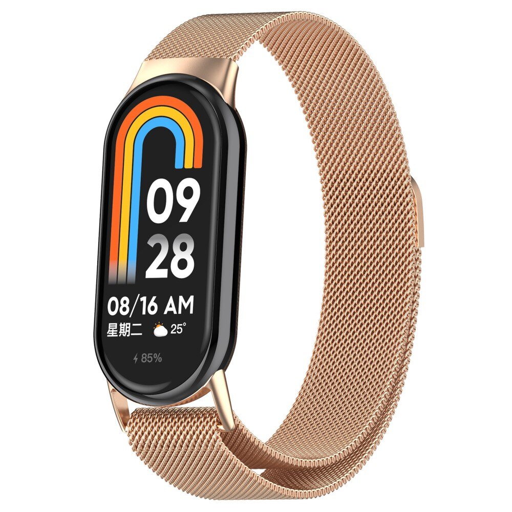 Ranneke Milanese Xiaomi Smart Band 8 ruusukulta