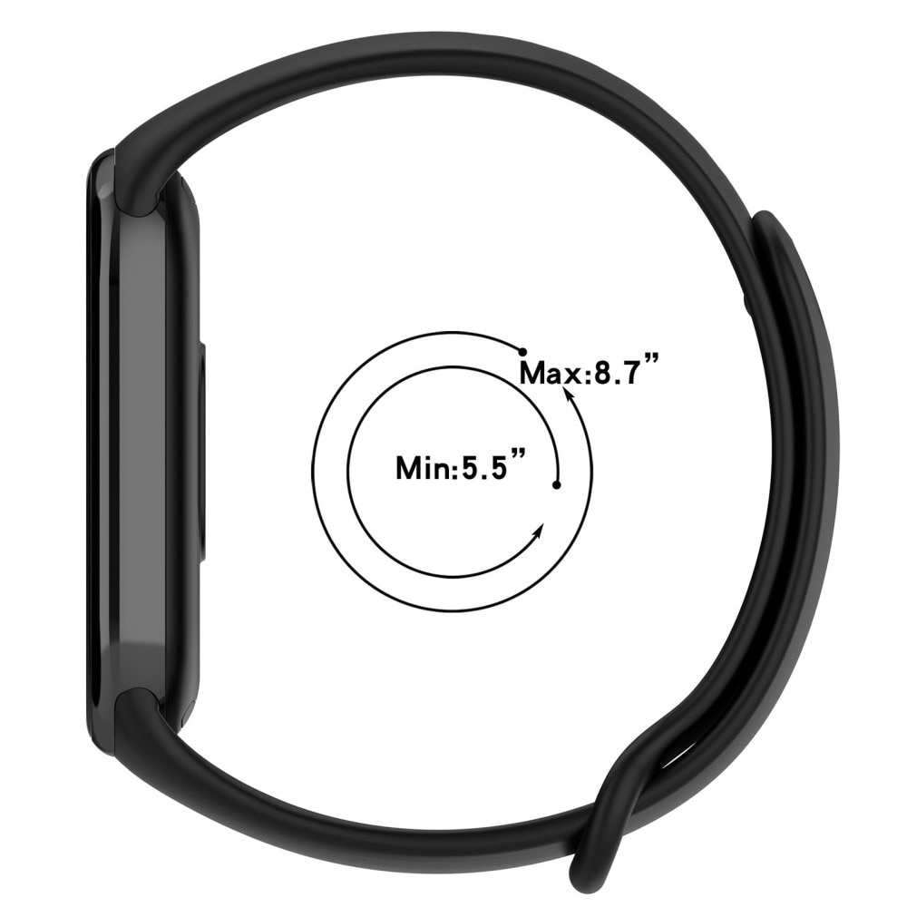 Silikoniranneke Xiaomi Smart Band 8 musta