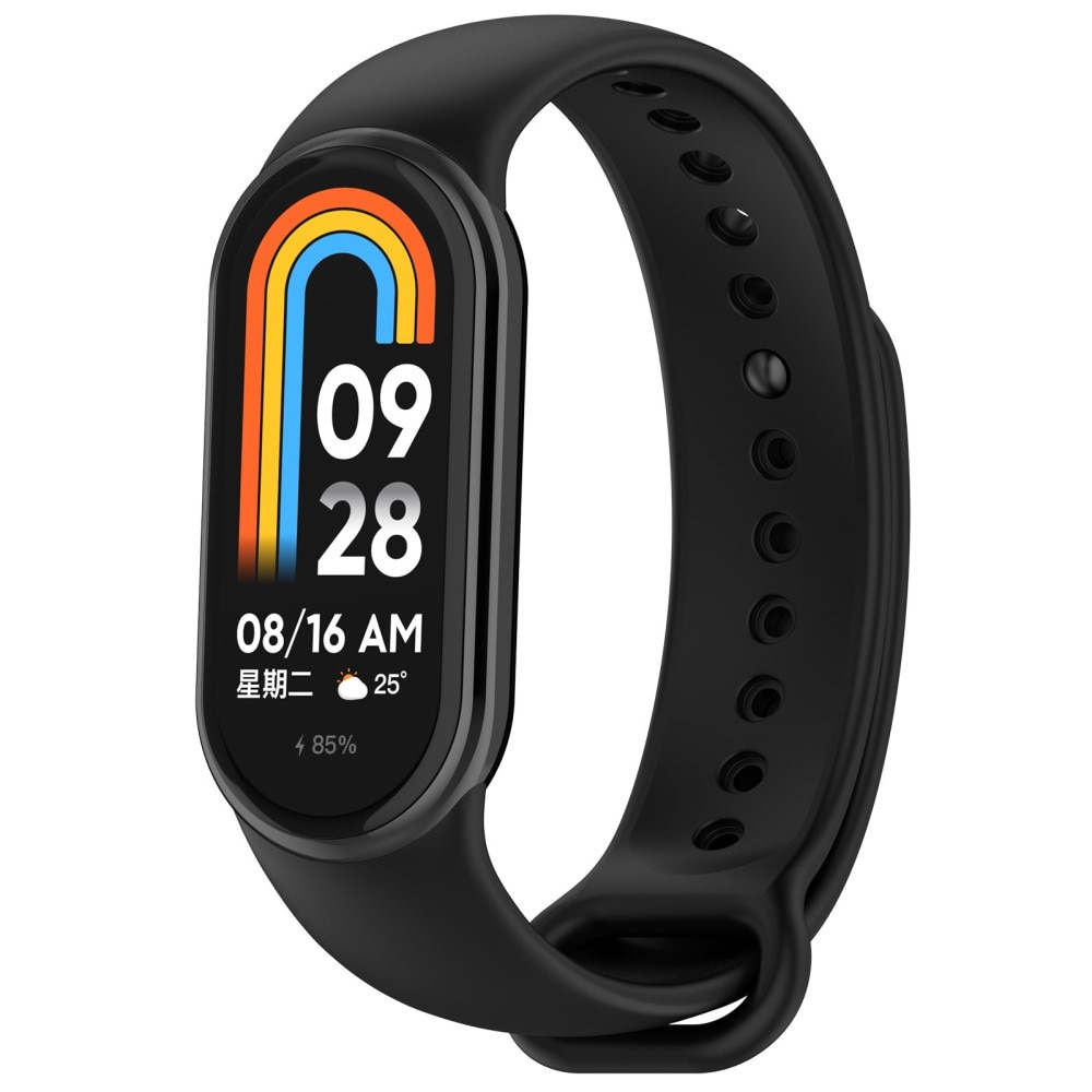 Silikoniranneke Xiaomi Smart Band 8 musta