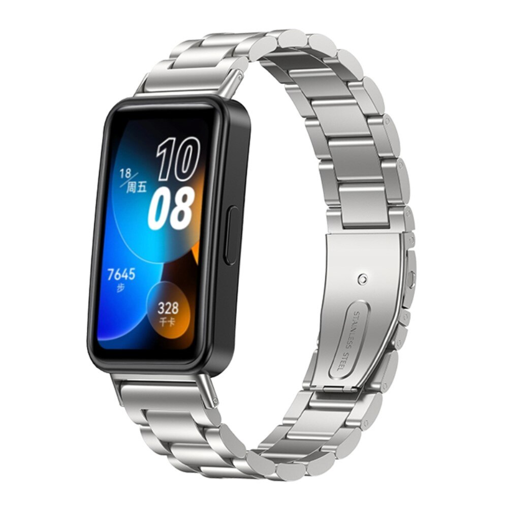 Metalliranneke Huawei Band 8 hopea