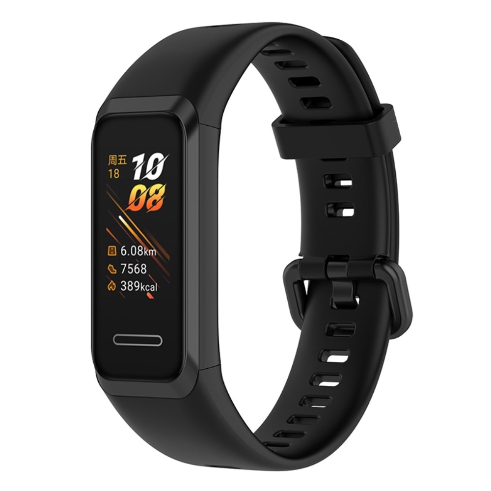 Silikoniranneke Huawei Band 4 musta