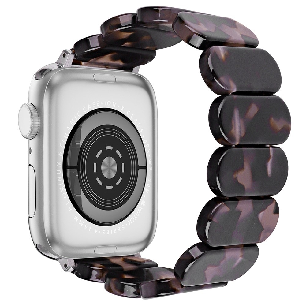 Elastinen hartsi ranneke Apple Watch 45mm Series 9 musta/harmaa