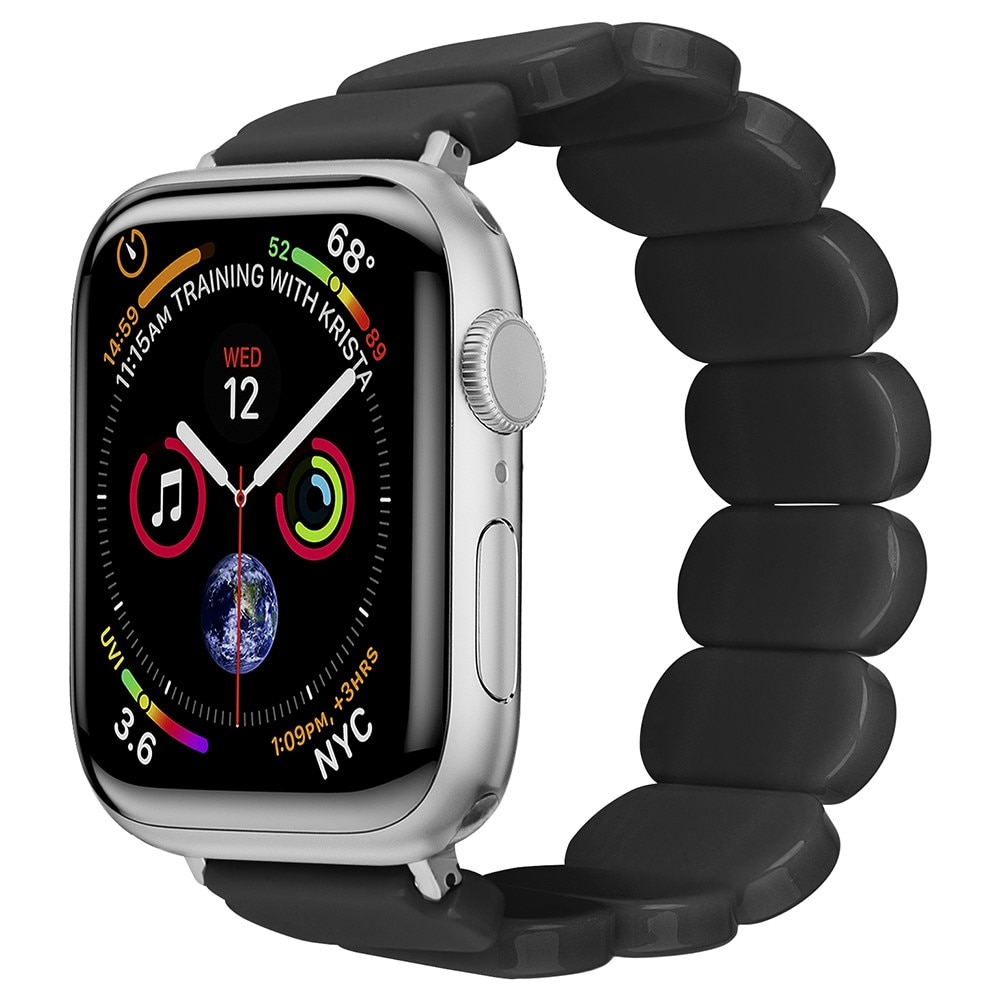 Elastinen hartsi ranneke Apple Watch 45mm Series 8 musta