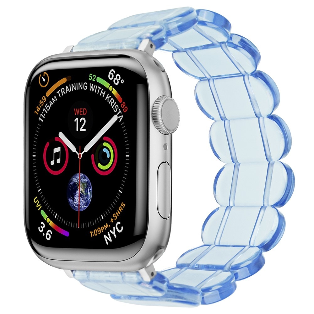 Elastinen hartsi ranneke Apple Watch 42mm sininen