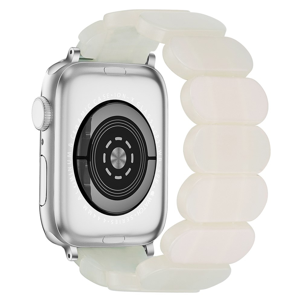 Elastinen hartsi ranneke Apple Watch 38mm valkoinen