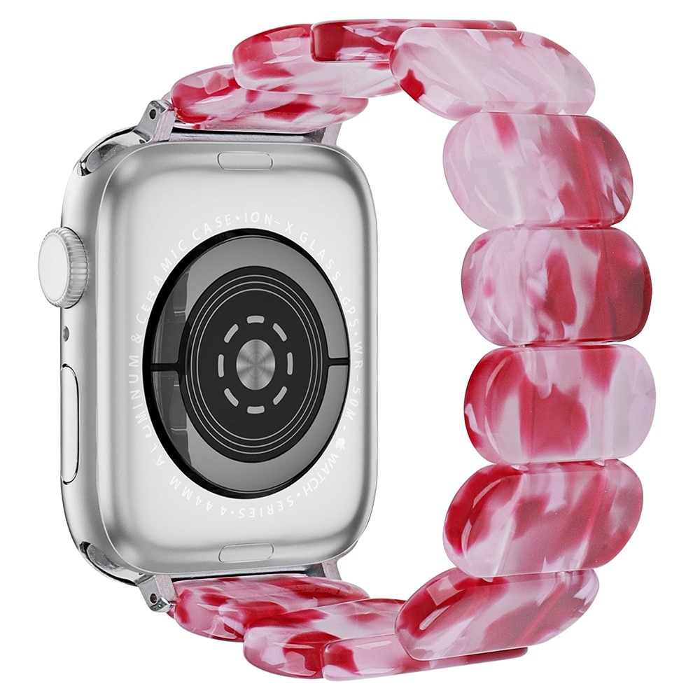 Elastinen hartsi ranneke Apple Watch 41mm Series 7 vaaleanpunainen sekoitus