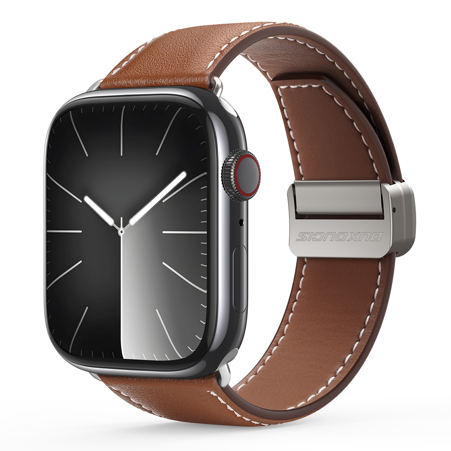 Nahkaranneke Apple Watch Series 11 42mm Ruskea