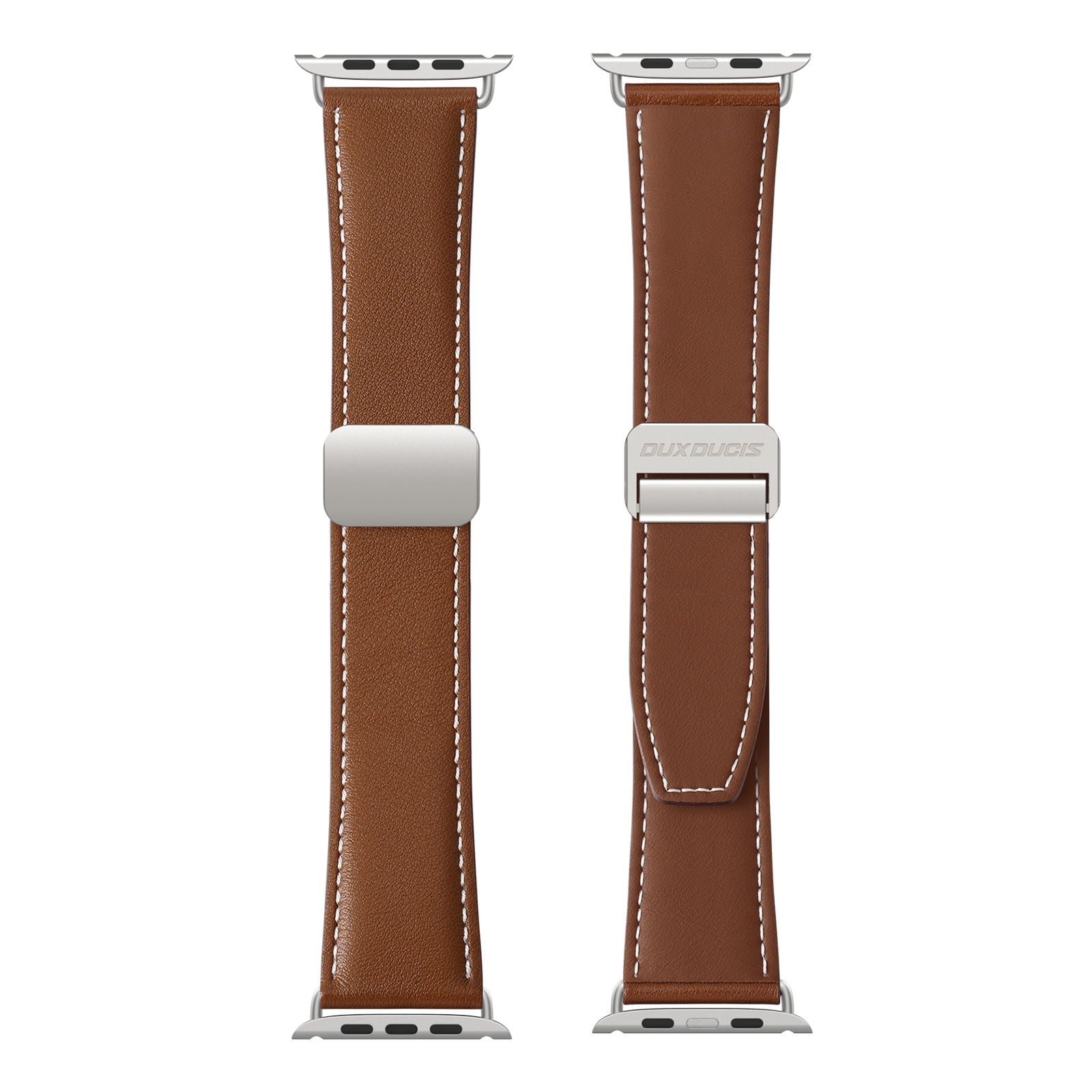 Nahkaranneke Apple Watch Series 11 46mm Ruskea
