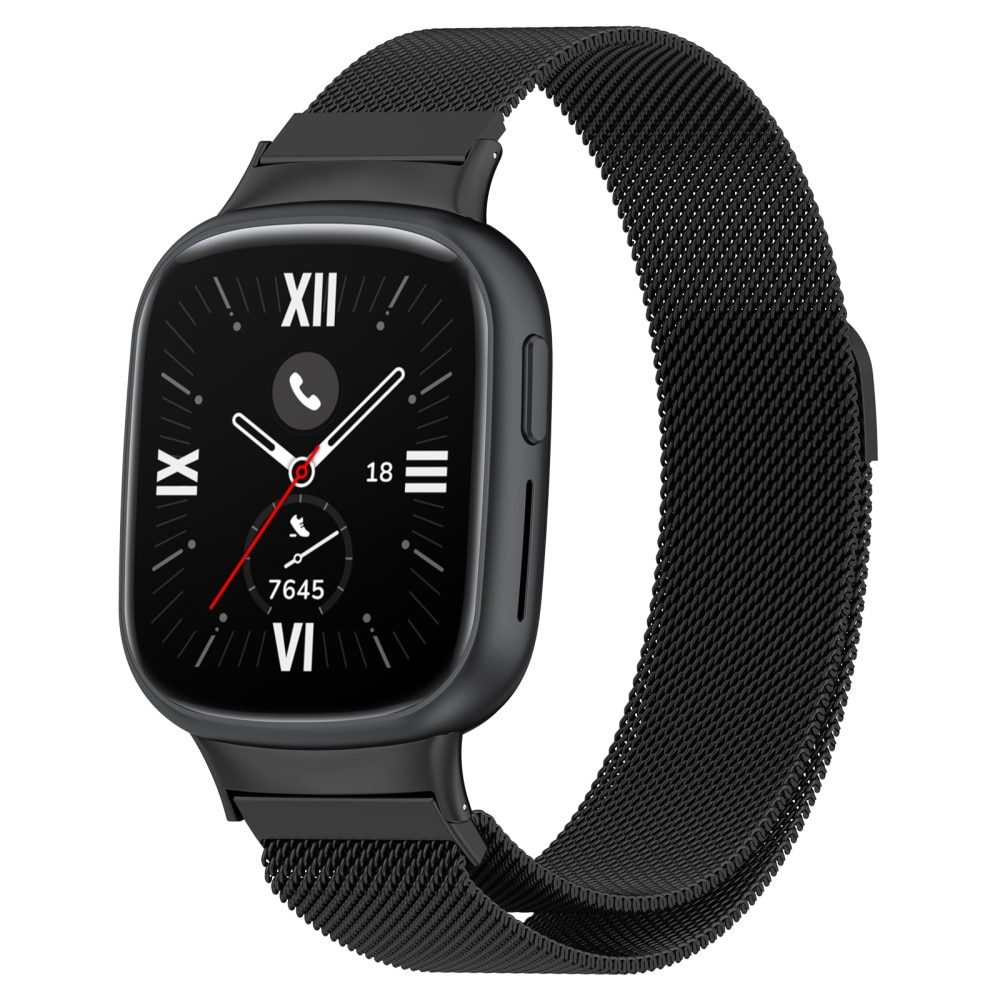 Ranneke Milanese  Honor Watch 4 Musta