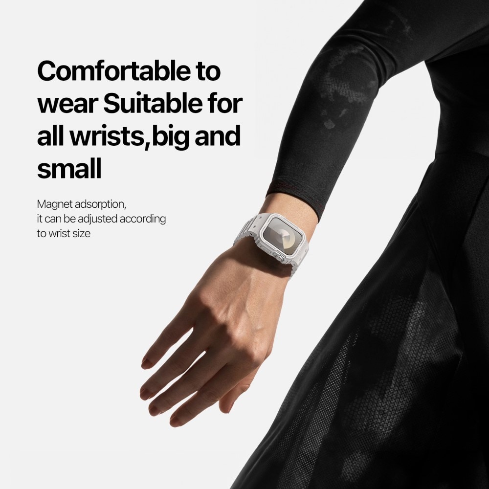 OA Series Kuori + Silikoniranneke Apple Watch 42mm valkoinen