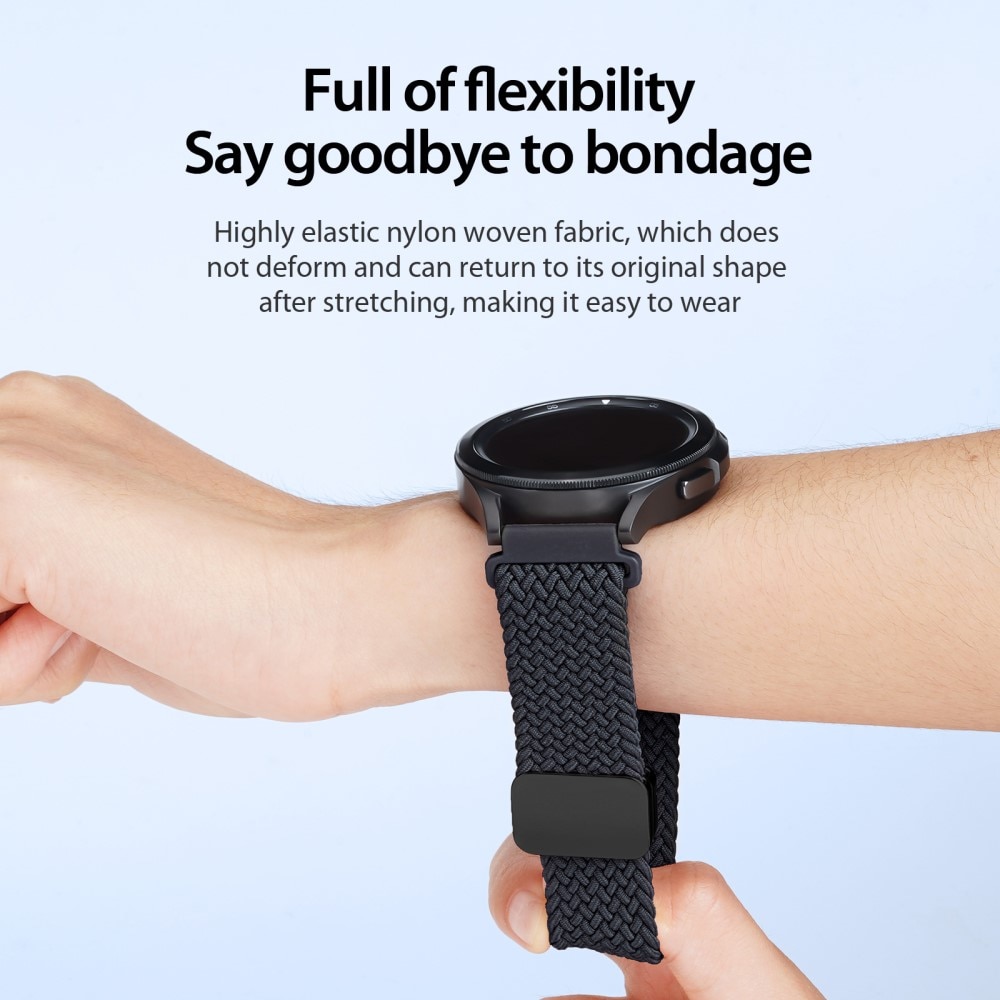 Nylon Woven Ranneke OnePlus Watch 2 musta