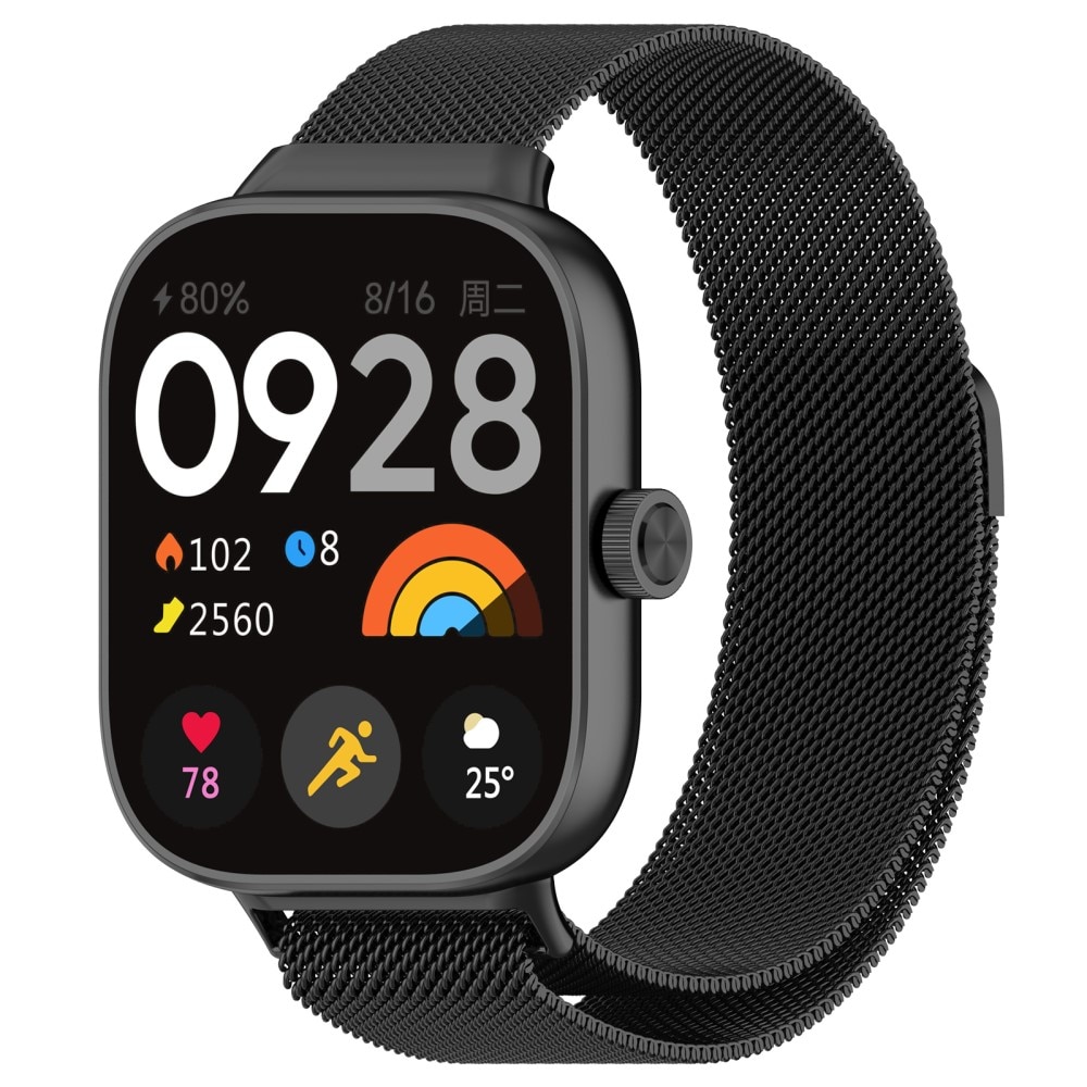 Ranneke Milanese Xiaomi Redmi Watch 4 musta