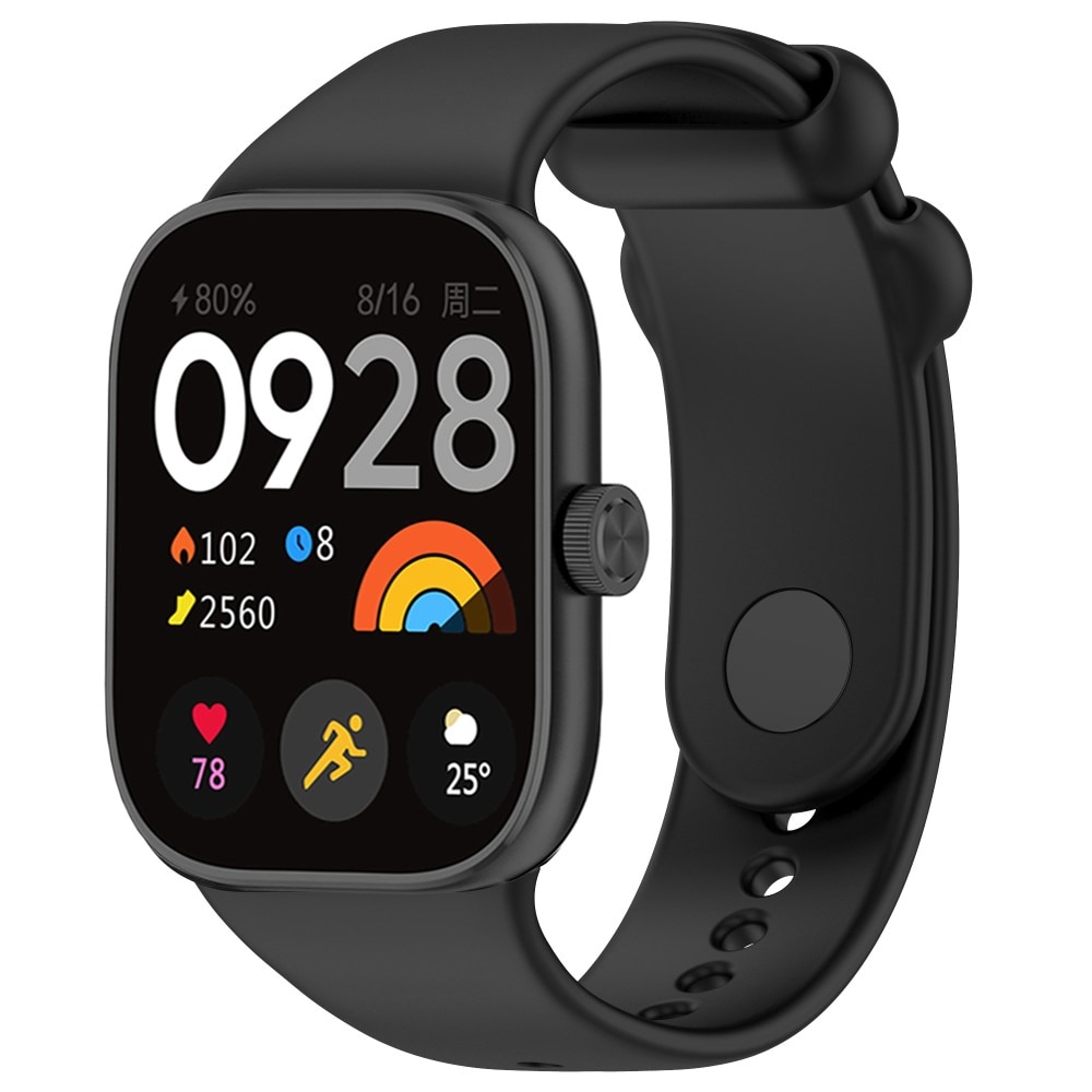 Silikoniranneke Xiaomi Redmi Watch 4 musta