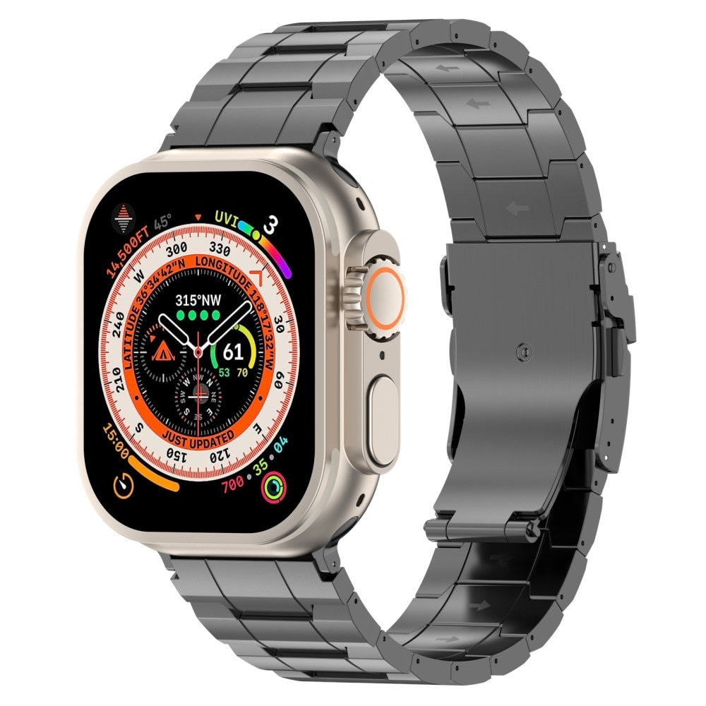 Elevate Titaaninen rannekoru Apple Watch 41mm Series 9 harmaa