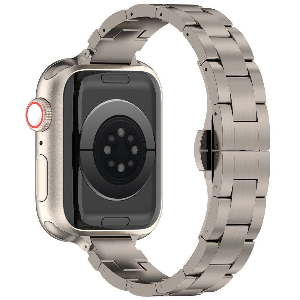 Slim Titaaninen rannekoru Apple Watch 41mm Series 8 titan