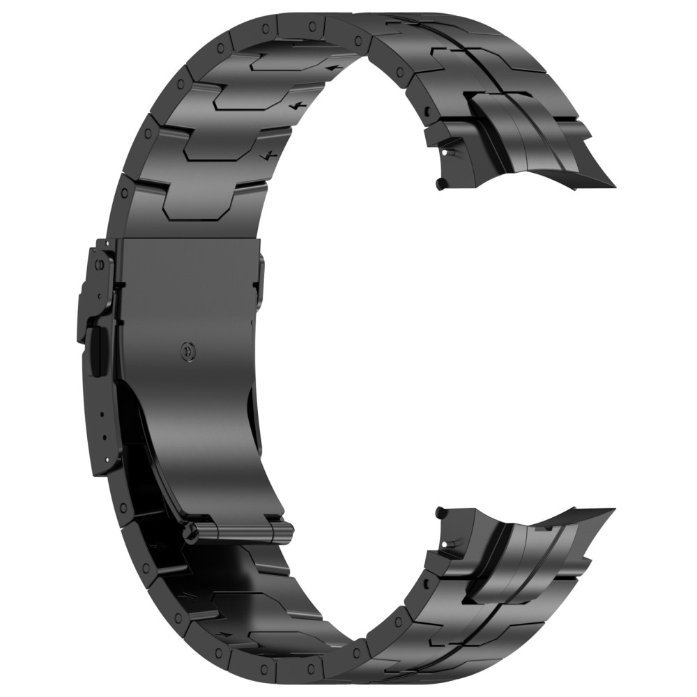 Race Stainless Steel Bracelet Samsung Galaxy Watch 4 Classic 42mm musta