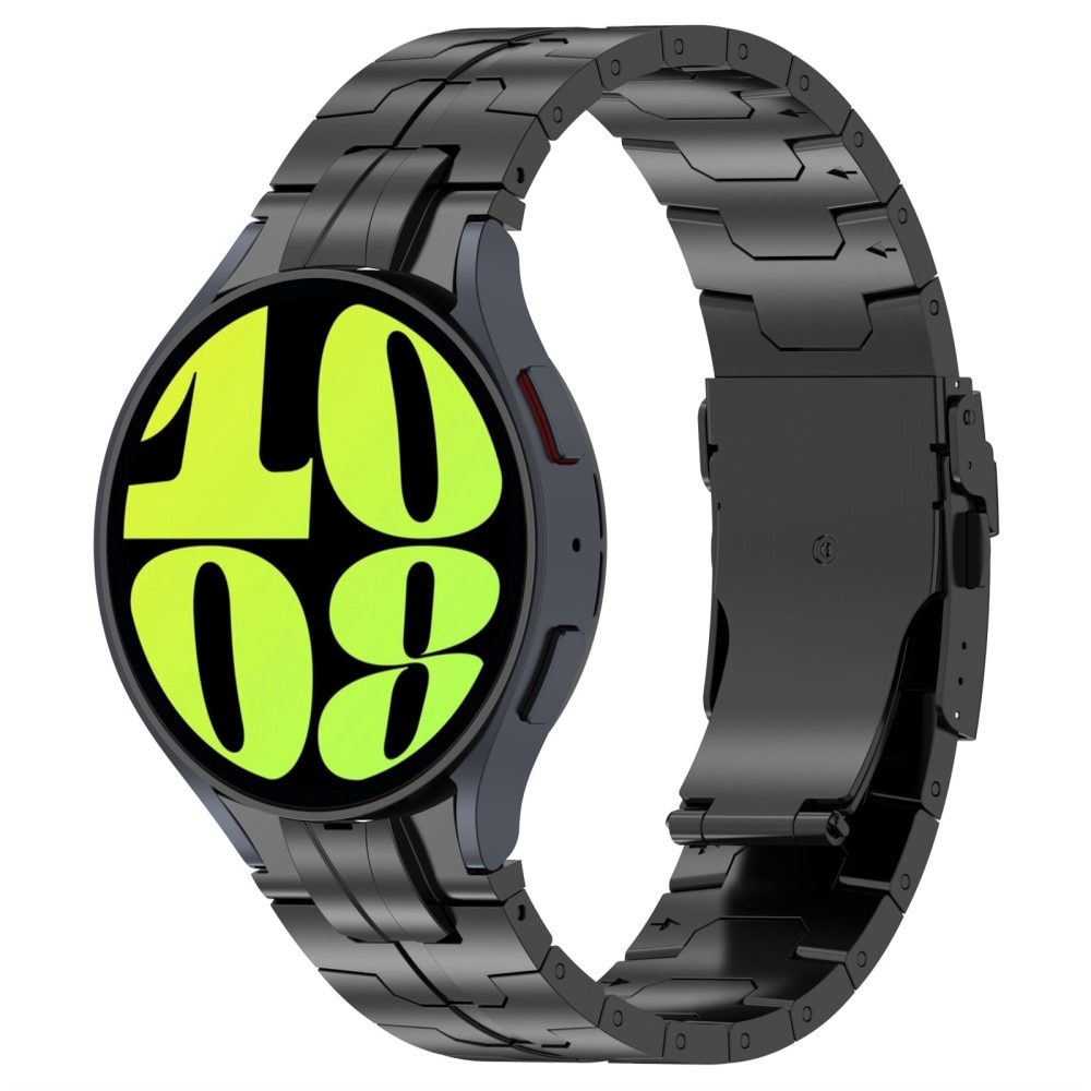 Race Stainless Steel Bracelet Samsung Galaxy Watch 4 40mm musta