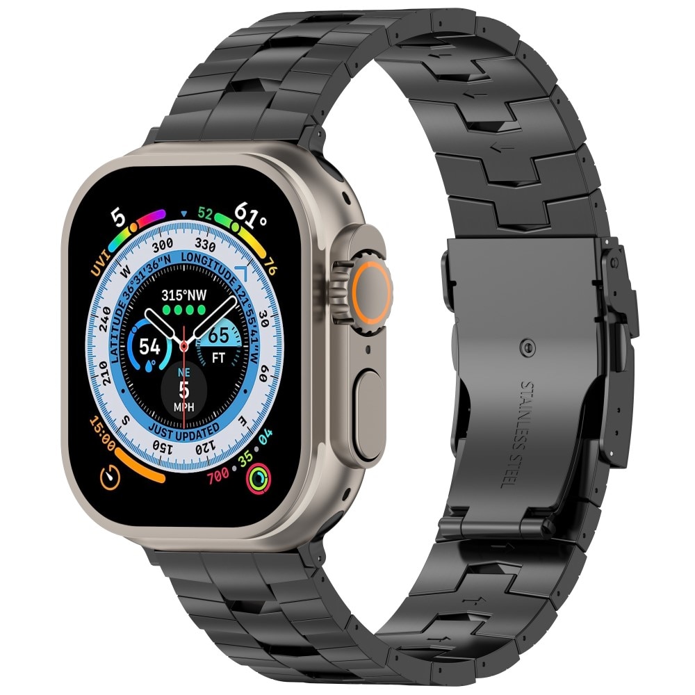 Race Titaaninen rannekoru Apple Watch 41mm Series 7 musta