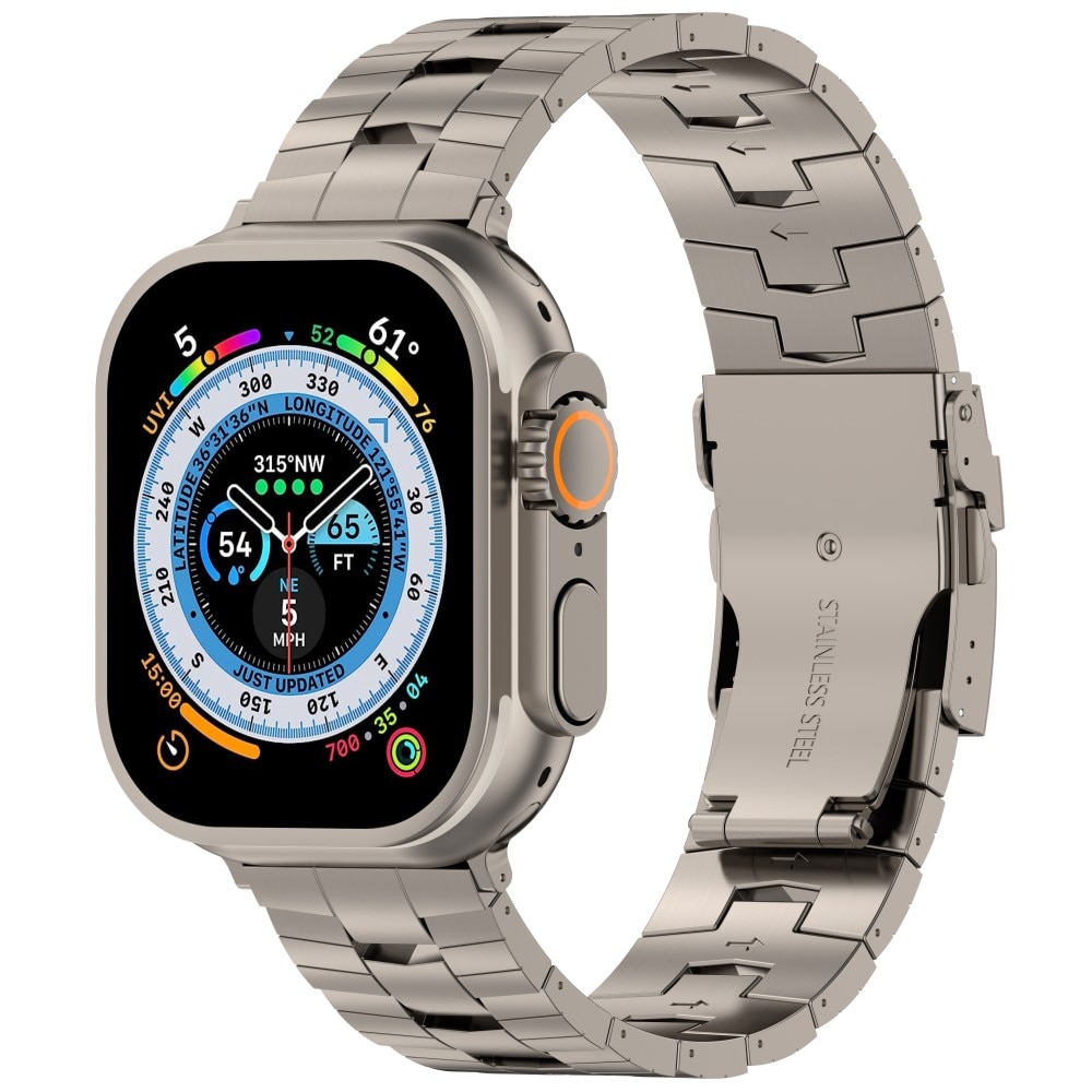Race Titaaninen rannekoru Apple Watch 41mm Series 9 harmaa