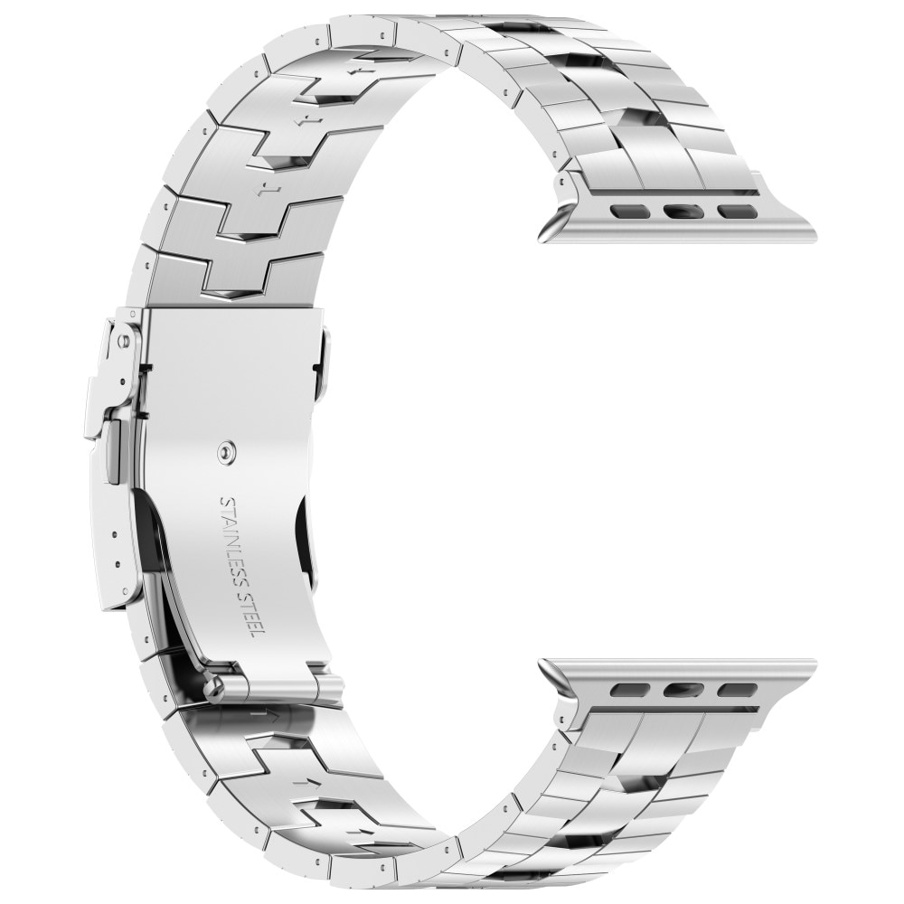 Race Titaaninen rannekoru Apple Watch 41mm Series 8 hopea